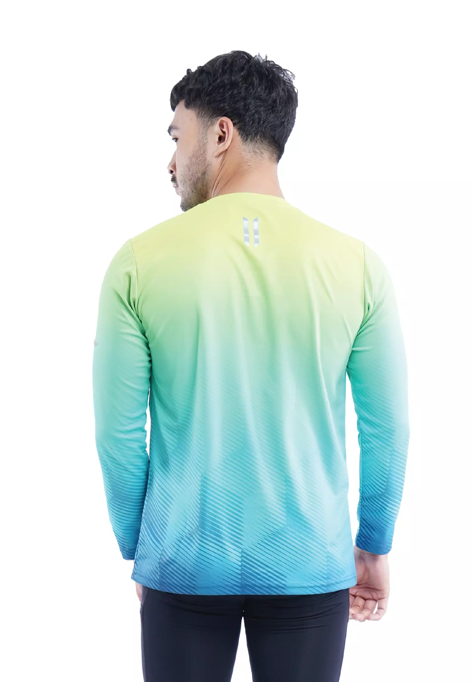 Tiento Jersey Running Anti UV Baju Olahraga Lari Pria Lengan Panjang Kaos Dryfit Long Sleeve Men Xceleration
