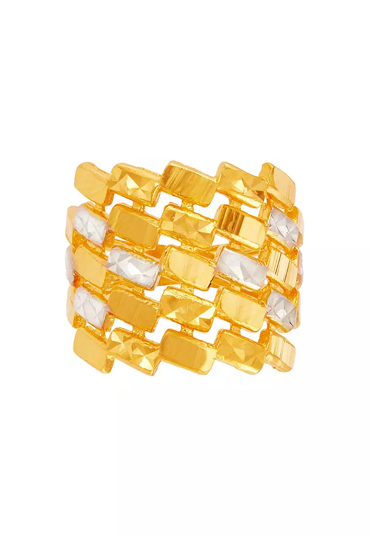 HABIB 916/22K Yellow and White Gold Ring RRS120030824(B)