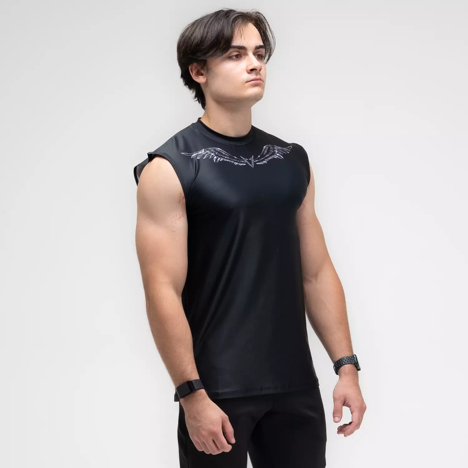 Veritate Sleeveless Muscle Shirts Wing series