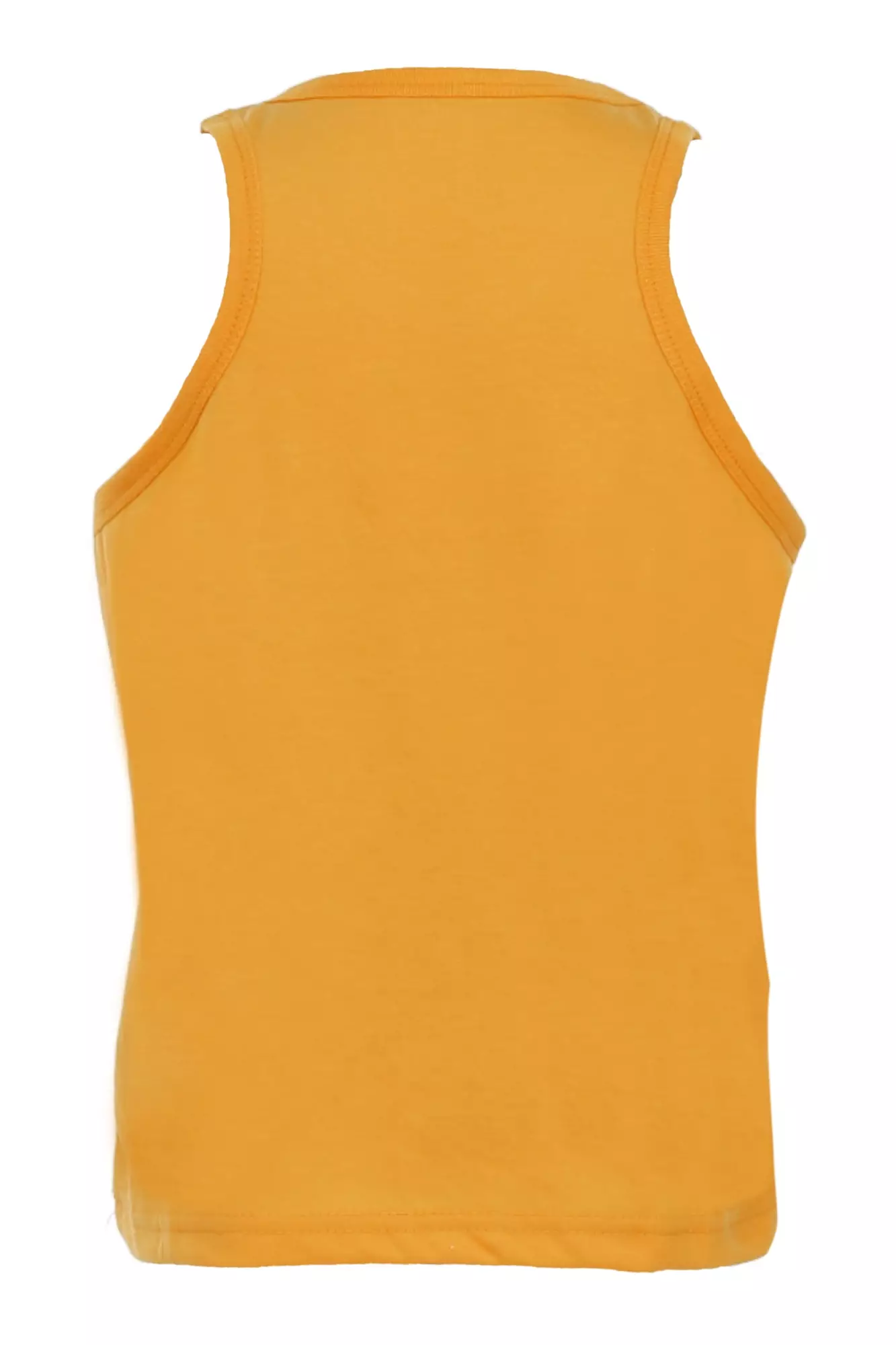 Oriel Singlet Anak Unisex Motif Detak Kids Tshirt Sleeveless Material Cotton ORIGINAL - Yellow