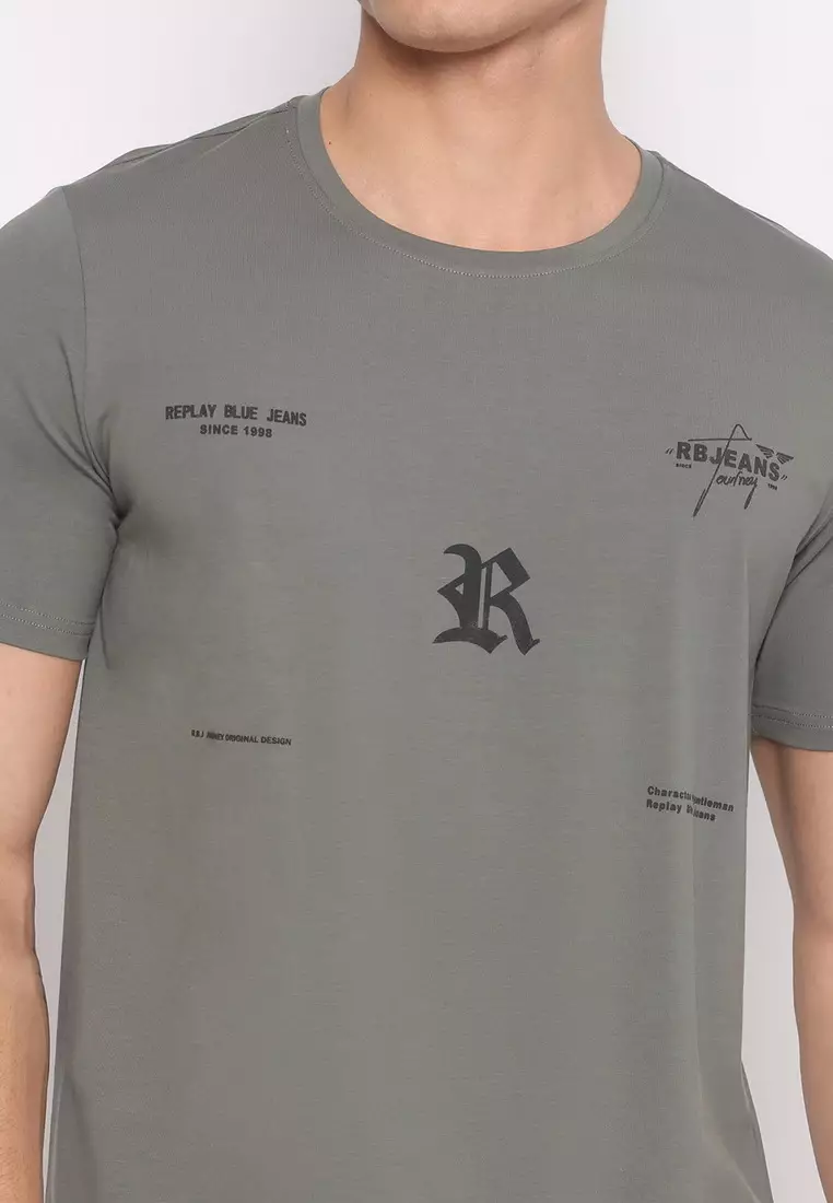 RBJ T-Shirt Cotton Spandex Pria 2562370111