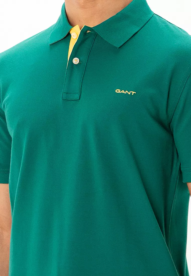 Contrast Piqué Polo Shirt