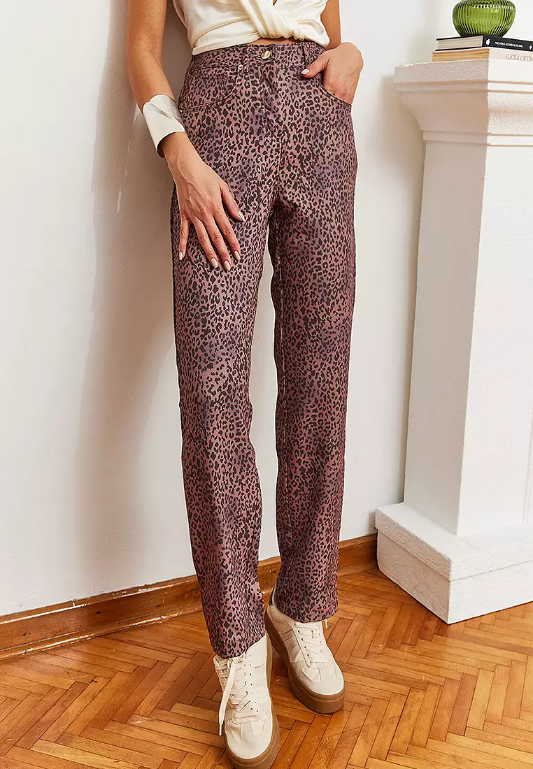 Leopard Print Jeans