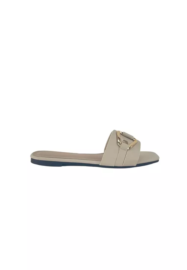 Discount on Lancasterpolo  shoes - SKU: Lancaster Polo Women/Lady Flat Open Toe Slip On Sandals