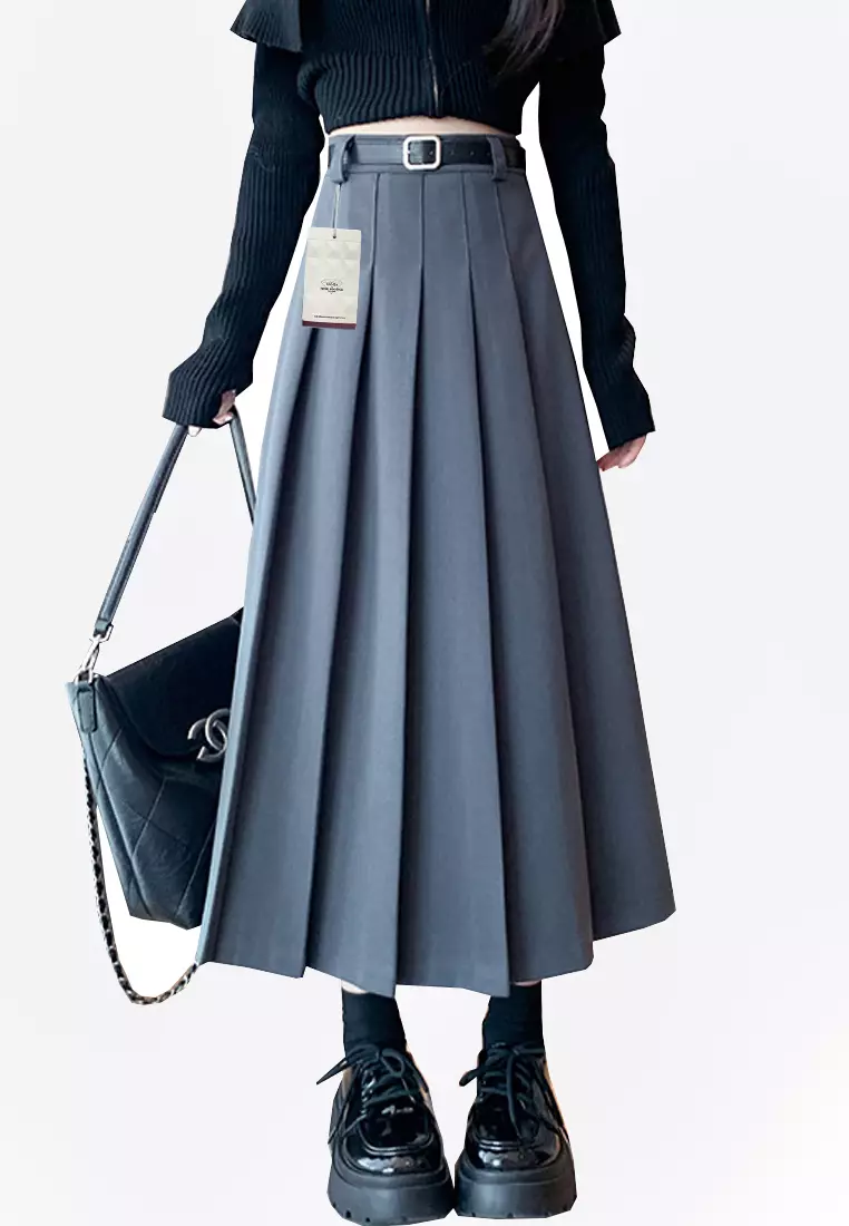 ubuy high waisted long back skirt