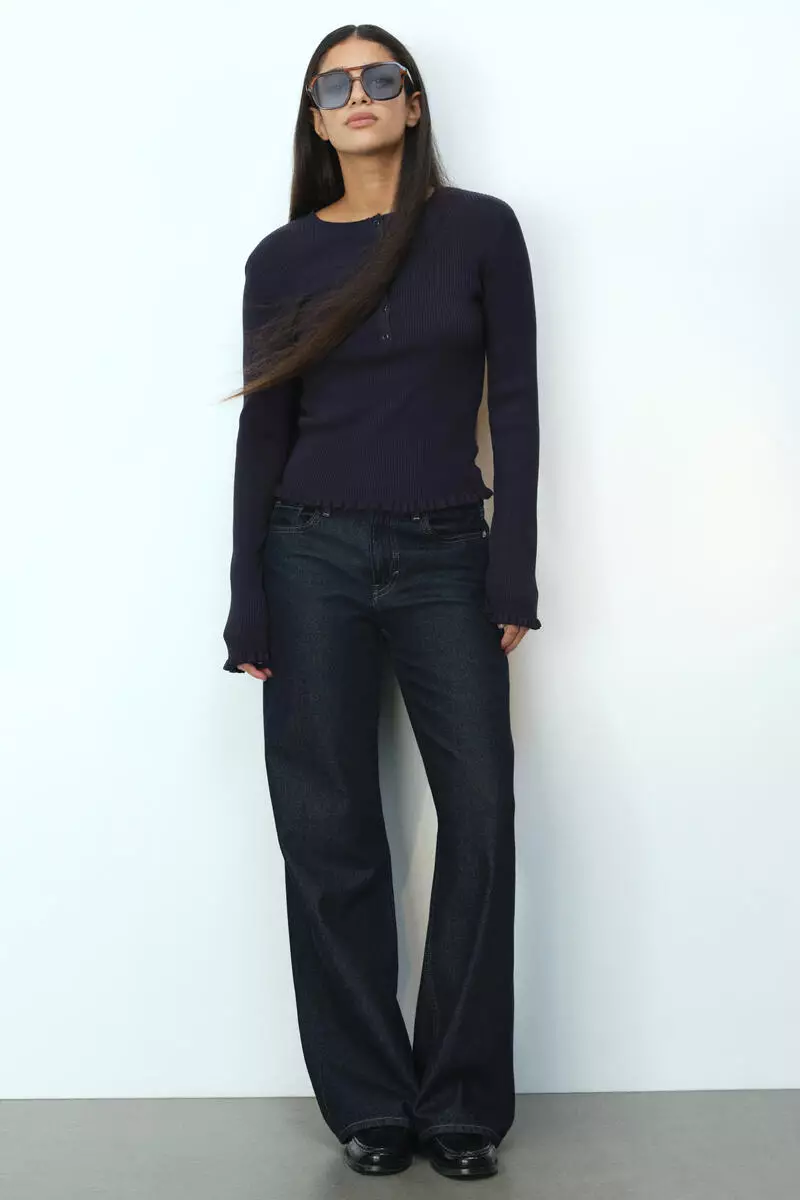 Rib-knit top