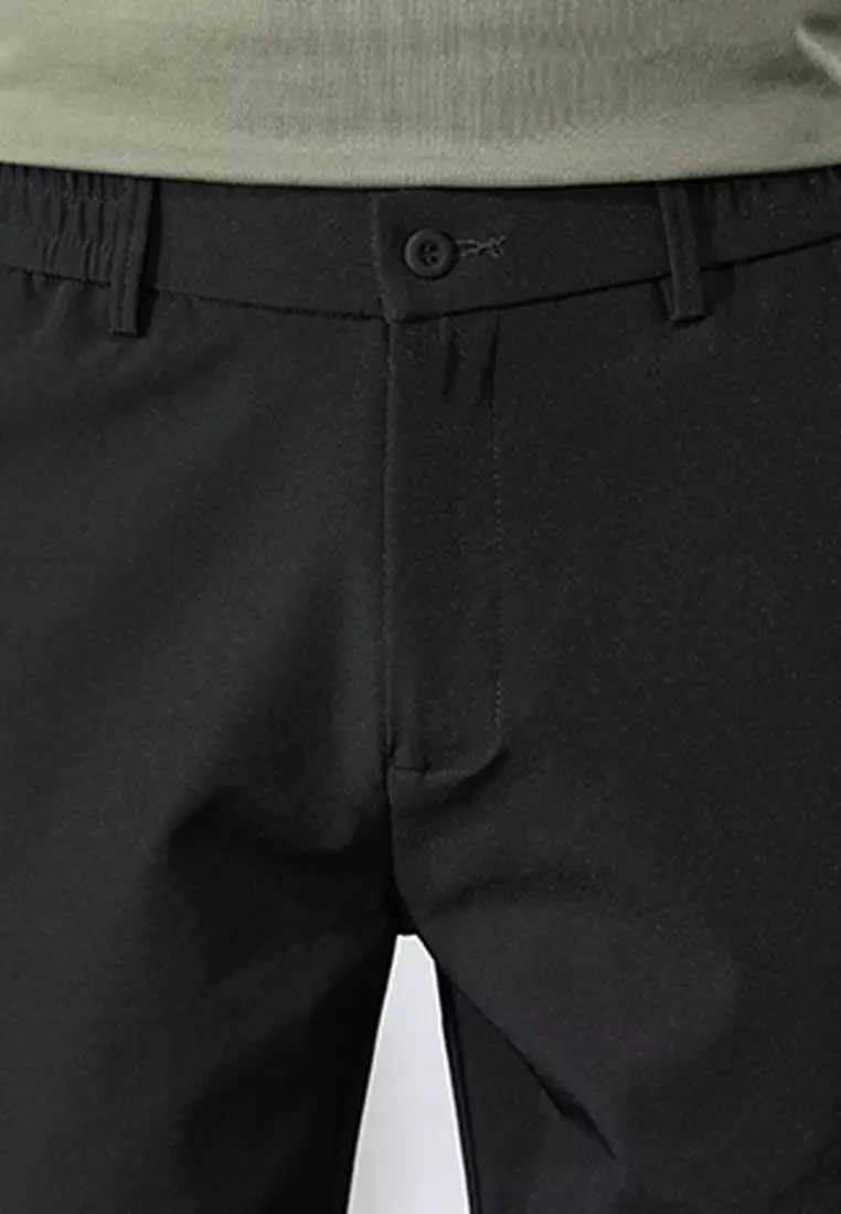 Elasticated Waist Slim Suit Pants