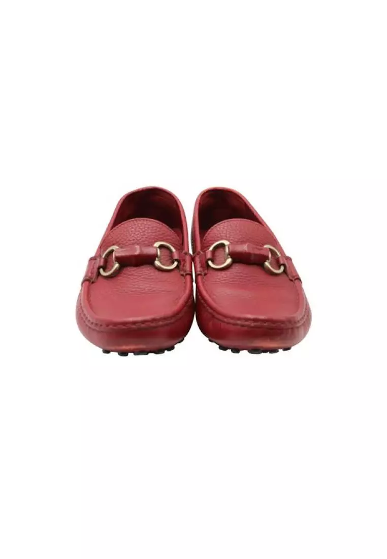 Red gucci loafers hotsell men