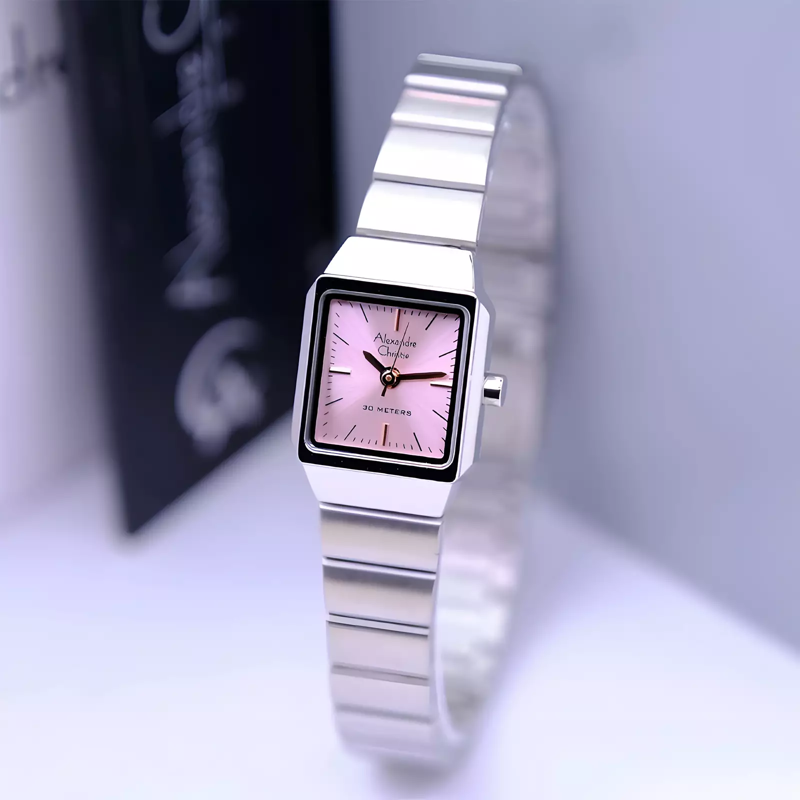 Alexandre Christie - Jam Tangan Analog Wanita - Silver Pink - Stainless Steel - 2B81 LHBSSPNRG