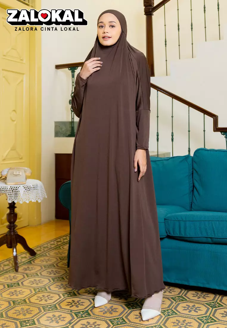 Shameera Abaya in Coffee (Lozy x Hamidah)