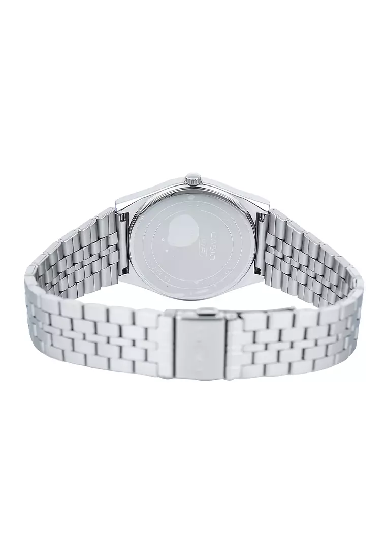 Jam Tangan Analog Pria Casio MTP-B145D-2A1V Silver Turquoise Dial - Stainless Steel