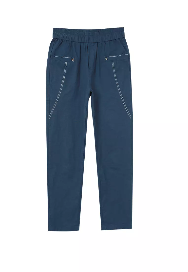 Buy Its Me Elastic Waist All-Match Trousers 2024 Online