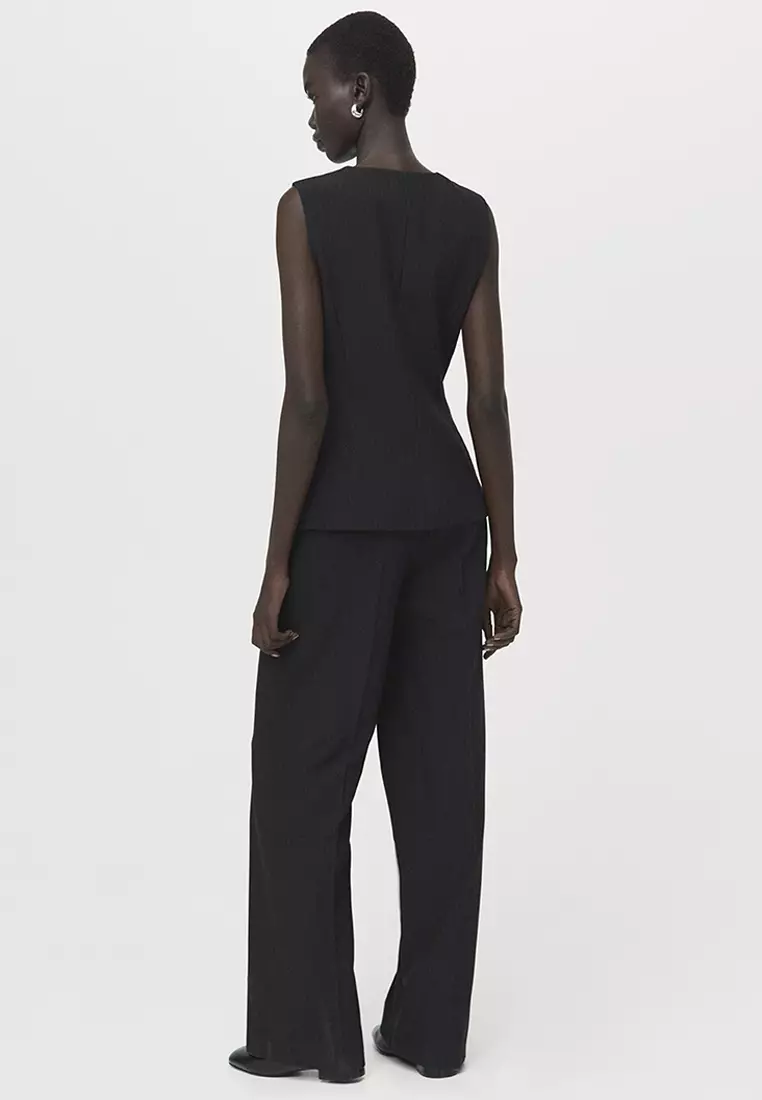 Buy Mango Pinstripe Suit-Style Jumpsuit 2026 Online | ZALORA