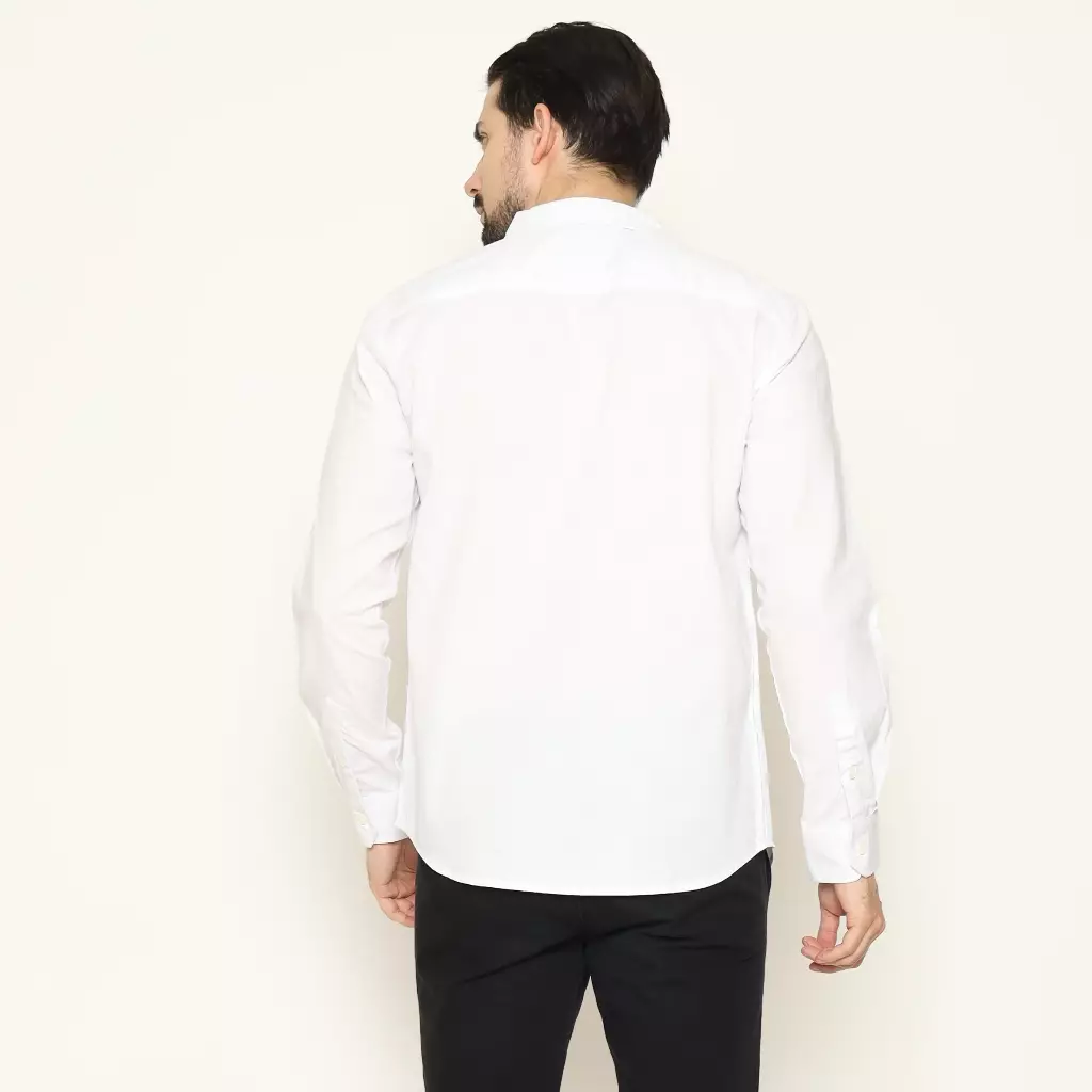 AMK Kemeja Pria Lengan Panjang SHS River L/S White