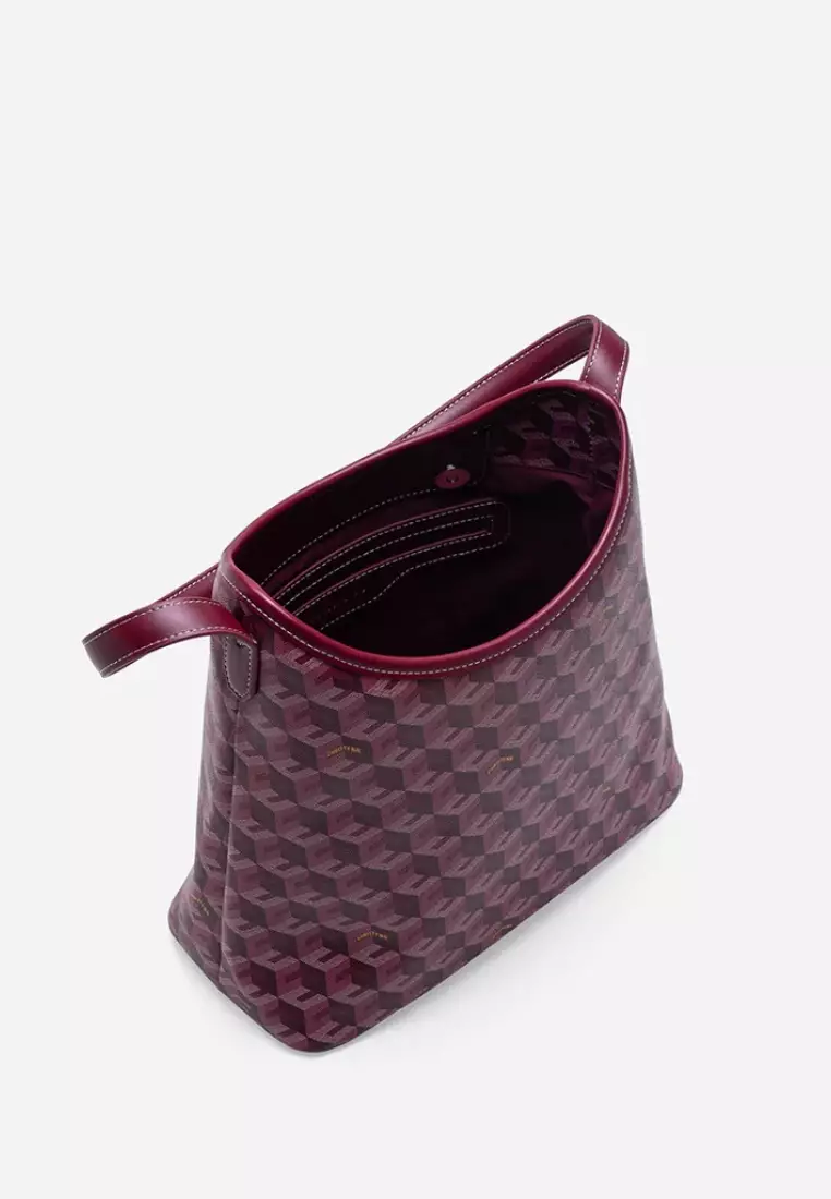Alesso Medium Hobo Bag Burgundy