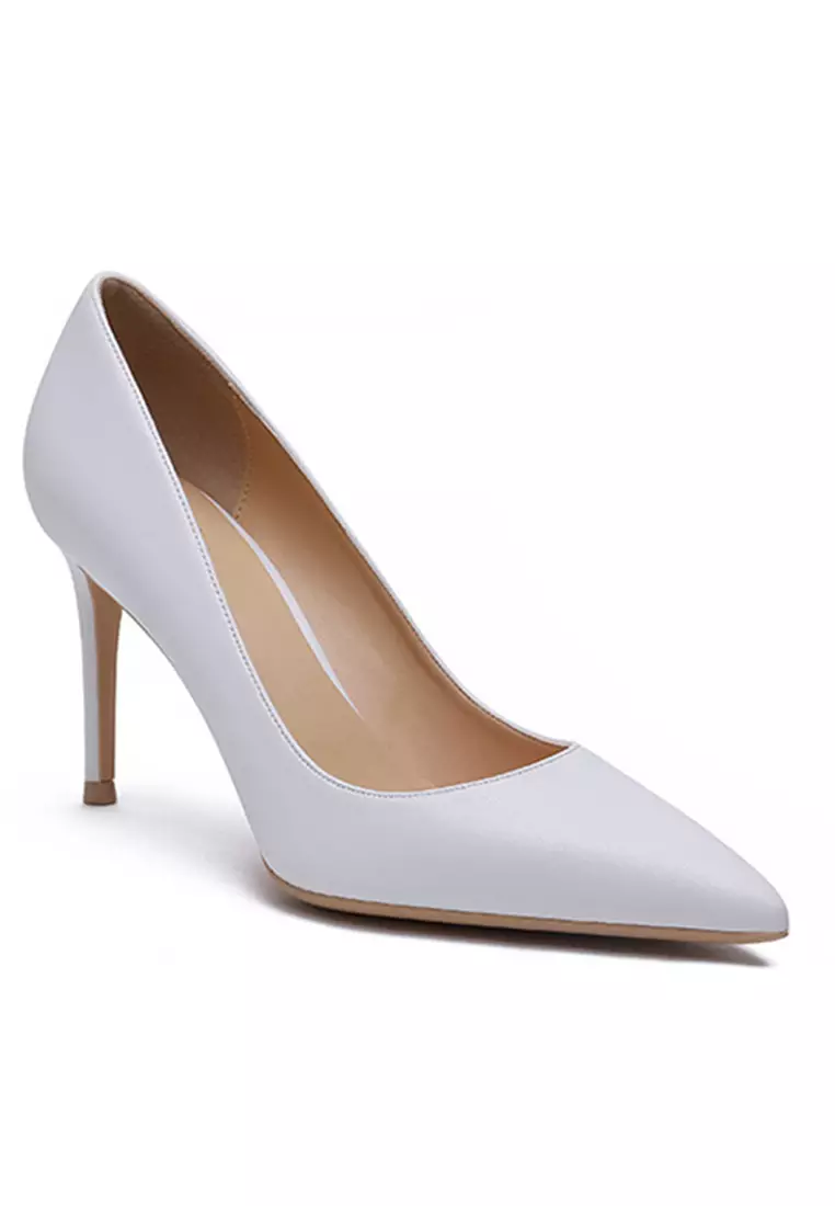 8CM Uniform Pointed High Heel Shoes HZL181