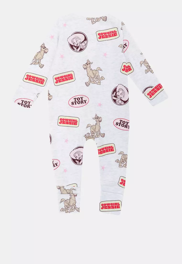 Licensed 拉鍊長袖連身褲