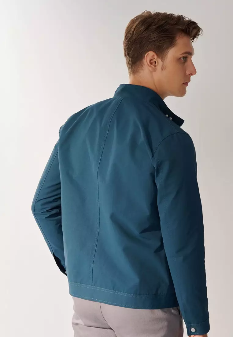 Turquoise Harrington Jacket