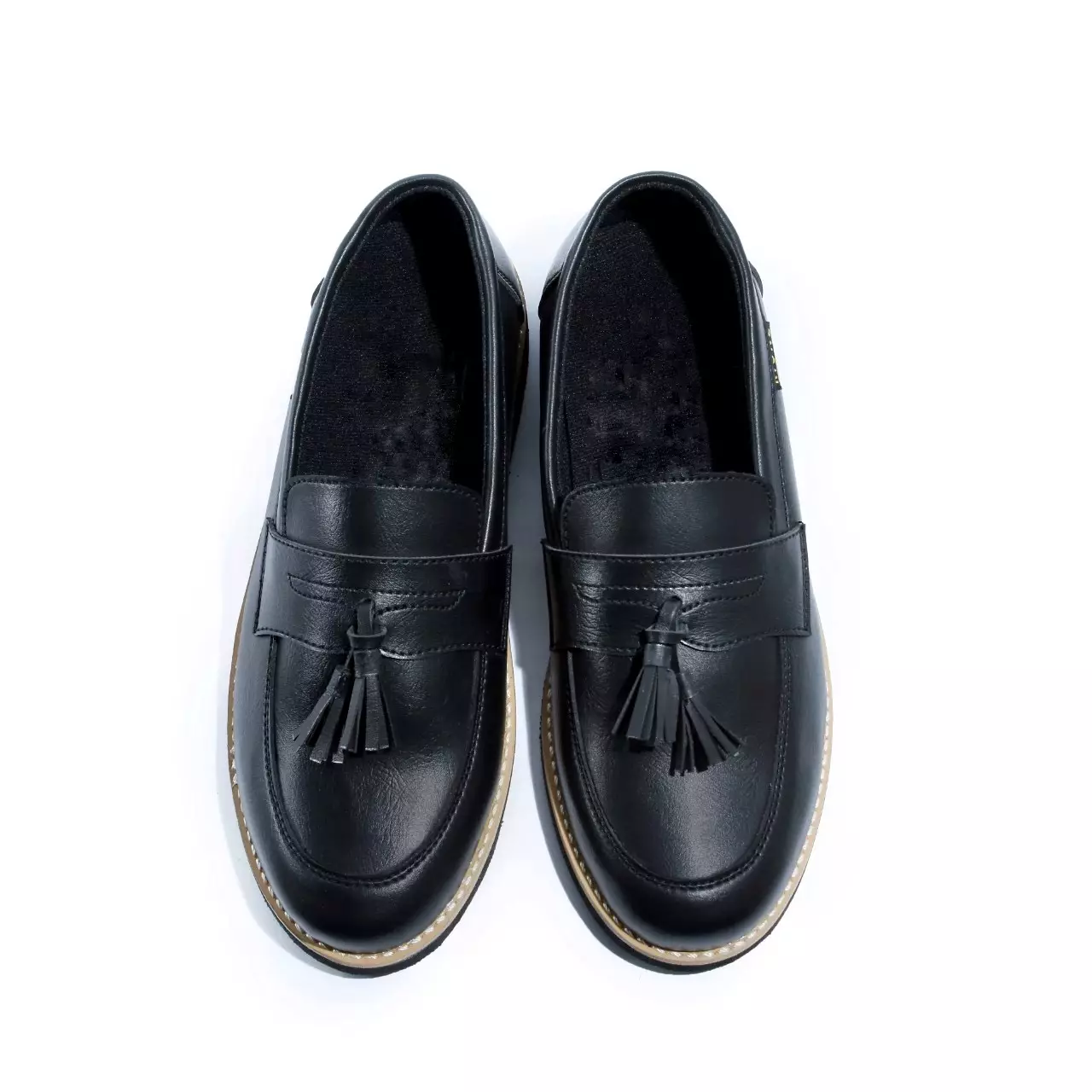 Coutry Boots Paris Sepatu Pria Slip On Loafers Formal Semi Pantofel Black