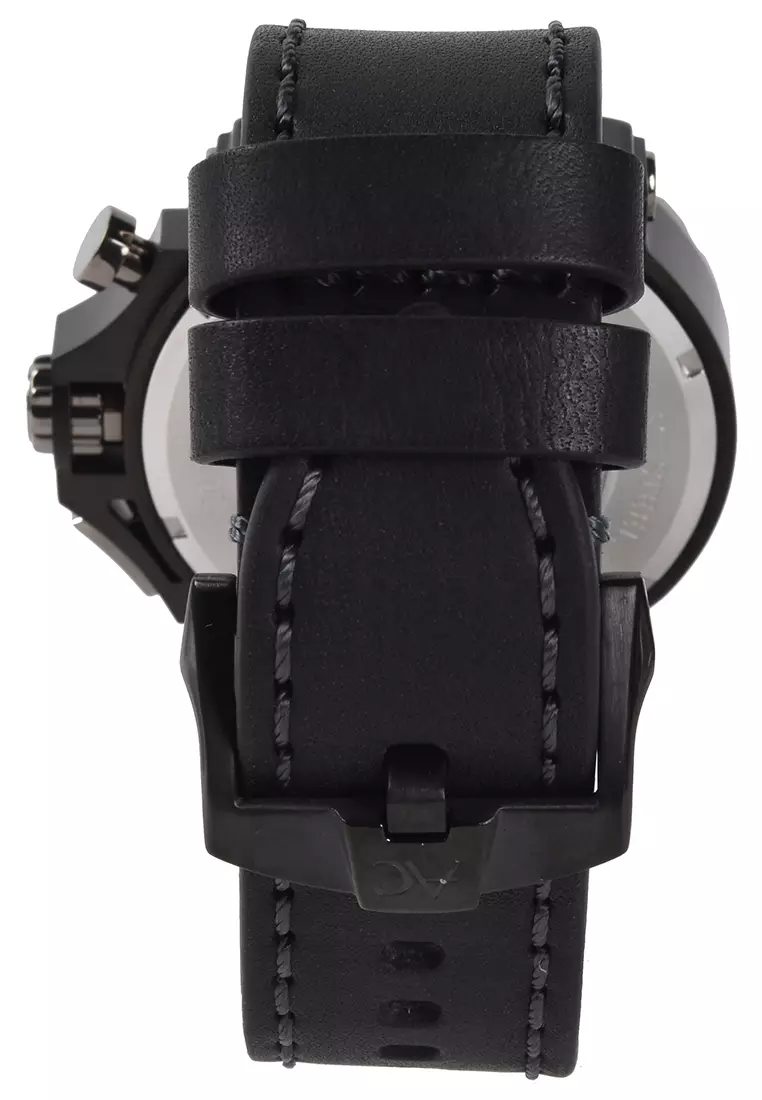 Alexandre Christie Collection - Jam Tangan Pria - Black - Leather Strap - 9205 MCLEPBA