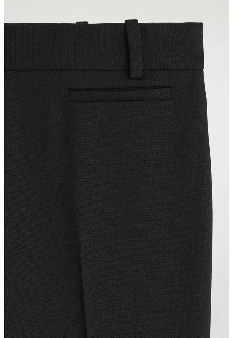 TAILORED WOOL SLIM-LEG TROUSERS