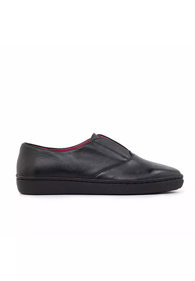 Discount on Bibo  shoes - SKU: Grace Leather Slip Ons Shoes