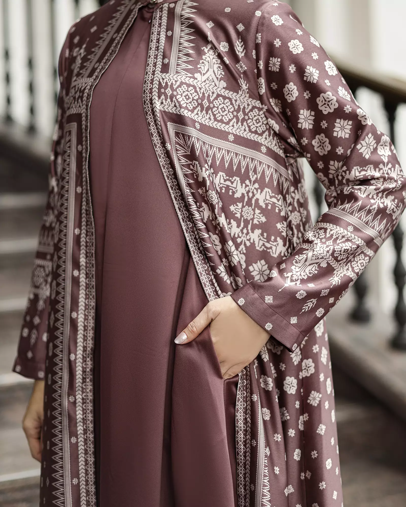 Geulis.id DERSHA SET DRESS - Burgundy