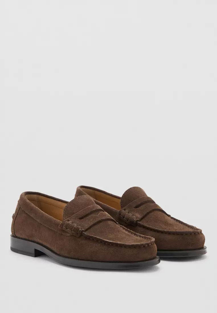 Split Leather Moccasins