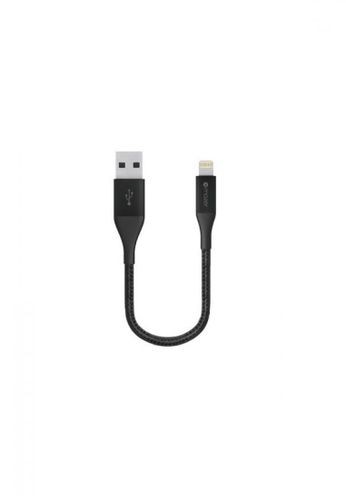 Buy Mazer Mazer Alu Dura Tek Mfi Lightning Cable 3 1a 20cm Black Online Zalora Malaysia