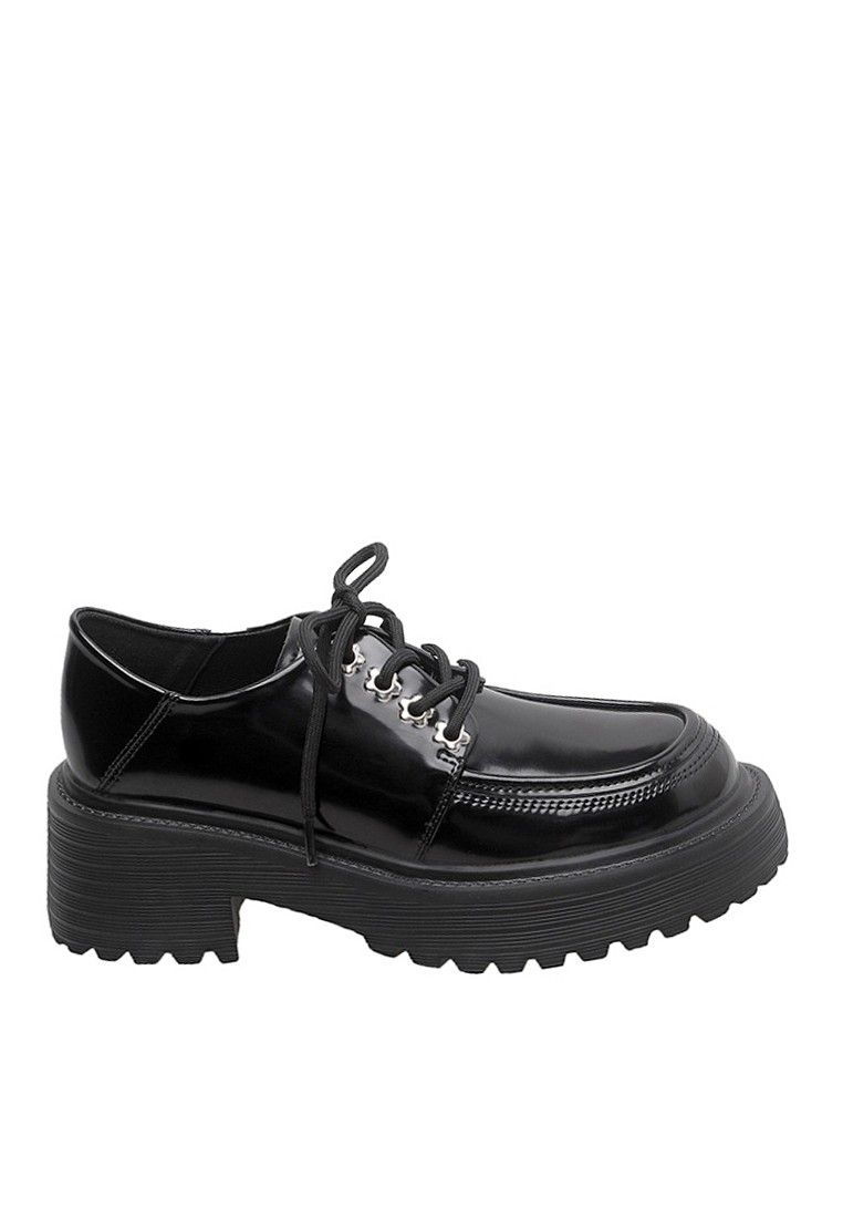 VANSA Stylish Lace-Up Buckle Loafers VSW-F2301-1