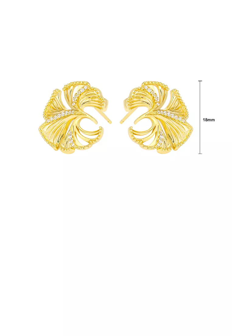 Buy Glamorousky 925 Sterling Silver Plated Gold Fashion Simple