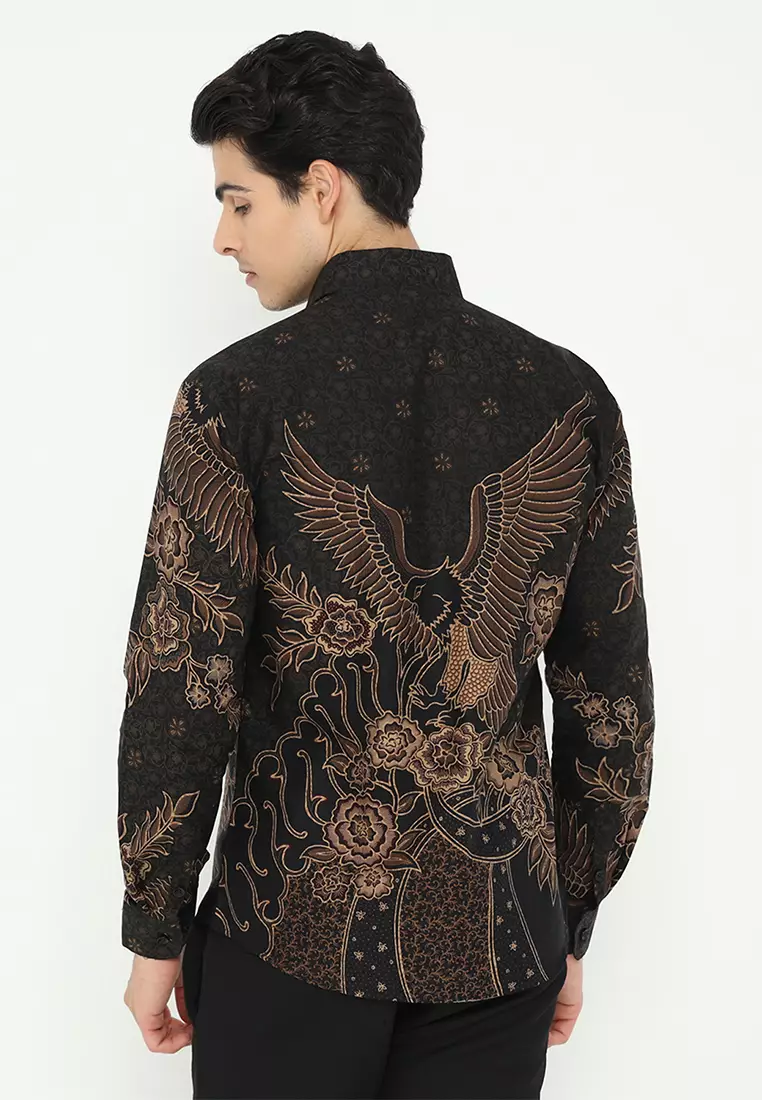 Kemeja Batik Pria Slimfit Jayanasa - Black