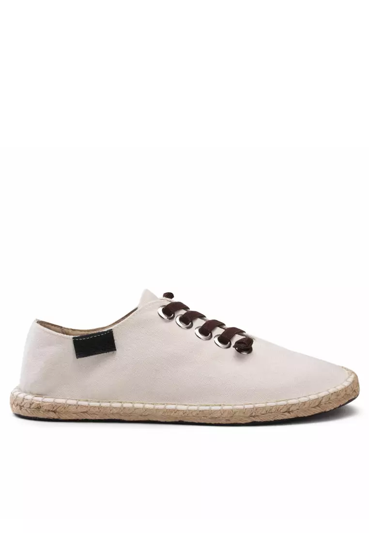 Color Matching Lace Up Canvas Espadrilles QZ-X35