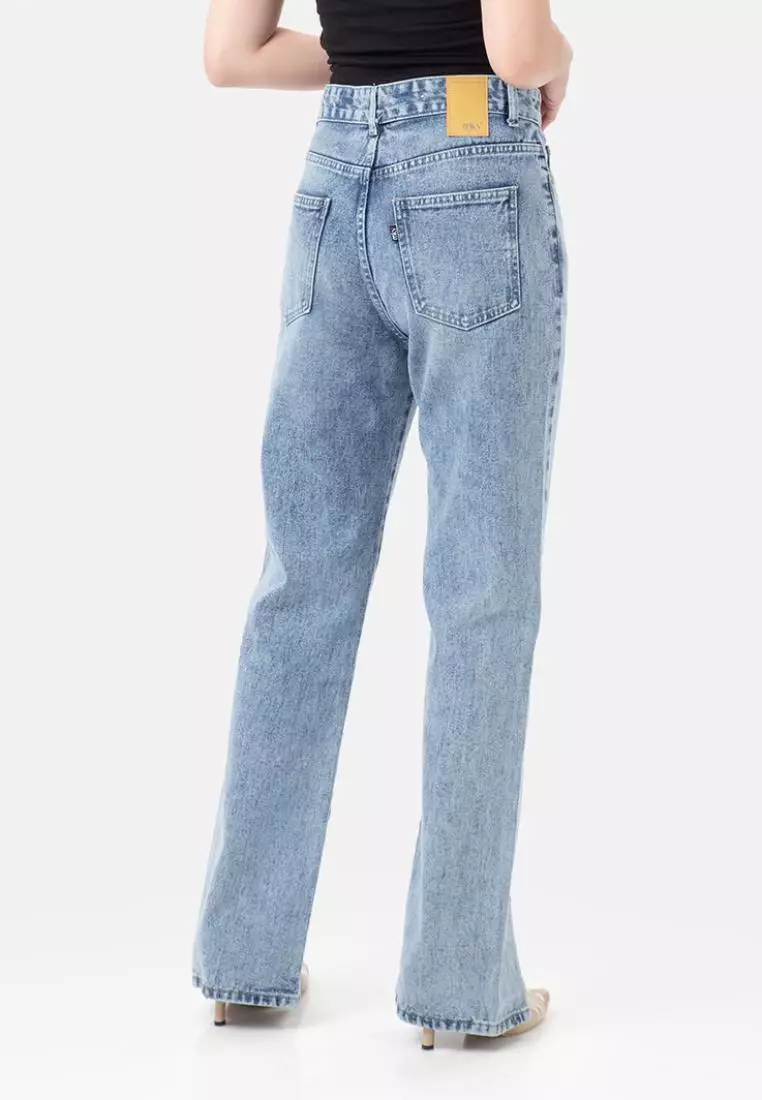 Slit Straight Jeans