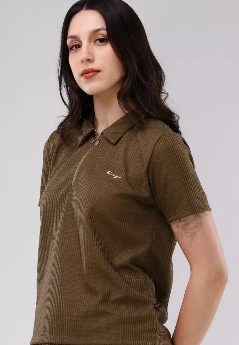 Special Cotton Waffle Knits Terno Blouse & Skort