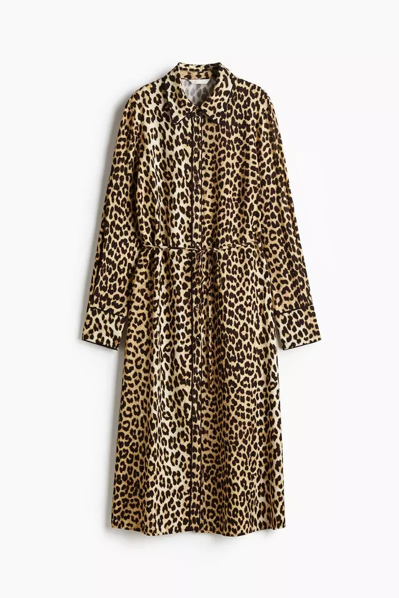 Buy H&M Patterned tiebelt dress 2024 Online ZALORA