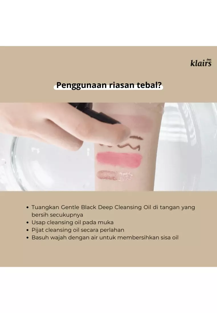 Dear Klairs Gentle Black Deep Cleansing Oil 150ml