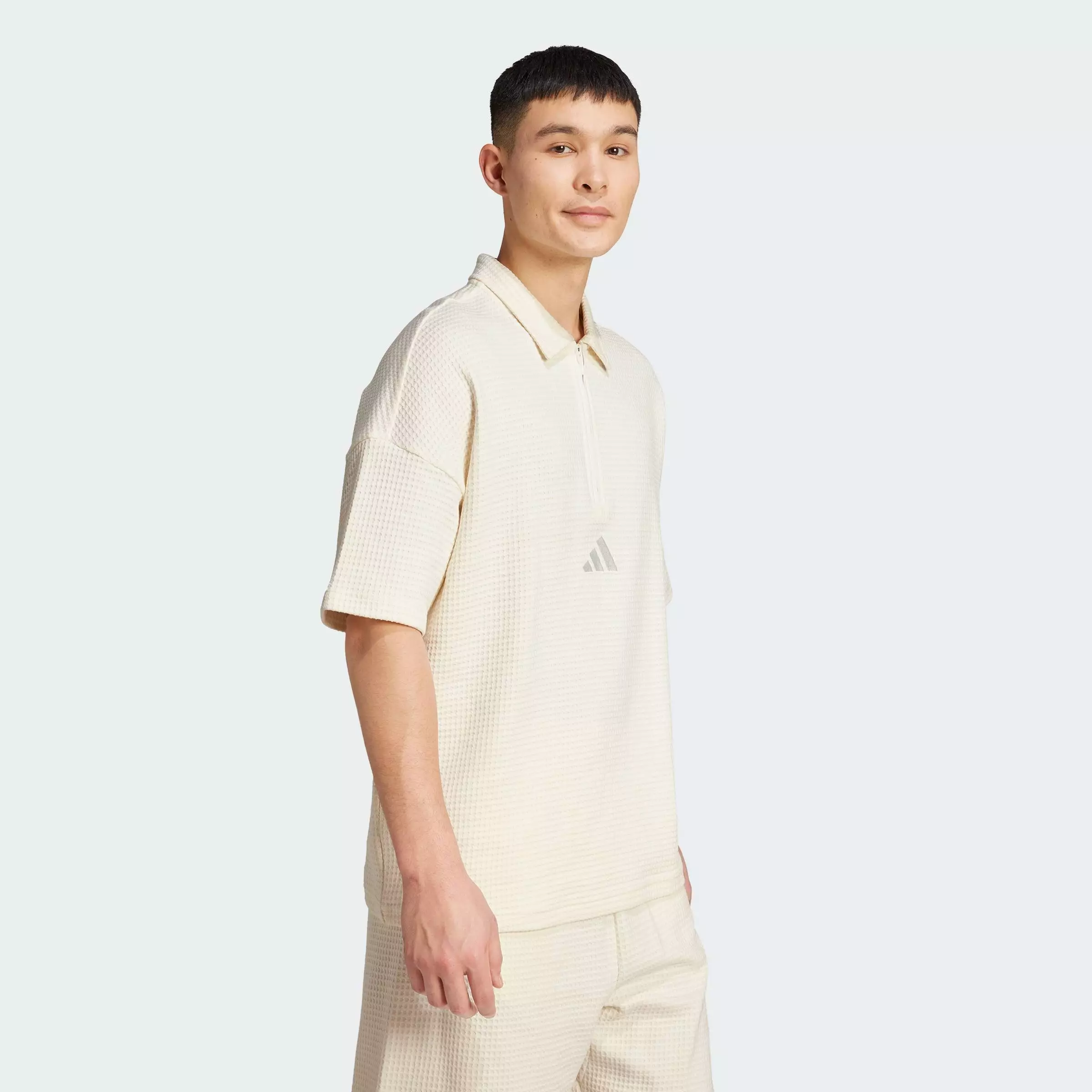 Buy ADIDAS All SZN Waffle Knit Half-Zip Polo Shirt 2026 Online
