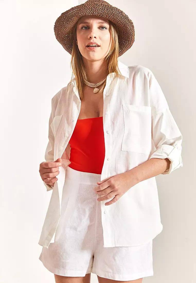 Double Pocket Oversize Shirt