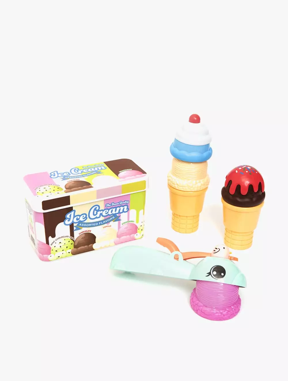 ZOO TROOP ICE CREAM CONE PLAYSET 8 PCS - ZTR59025