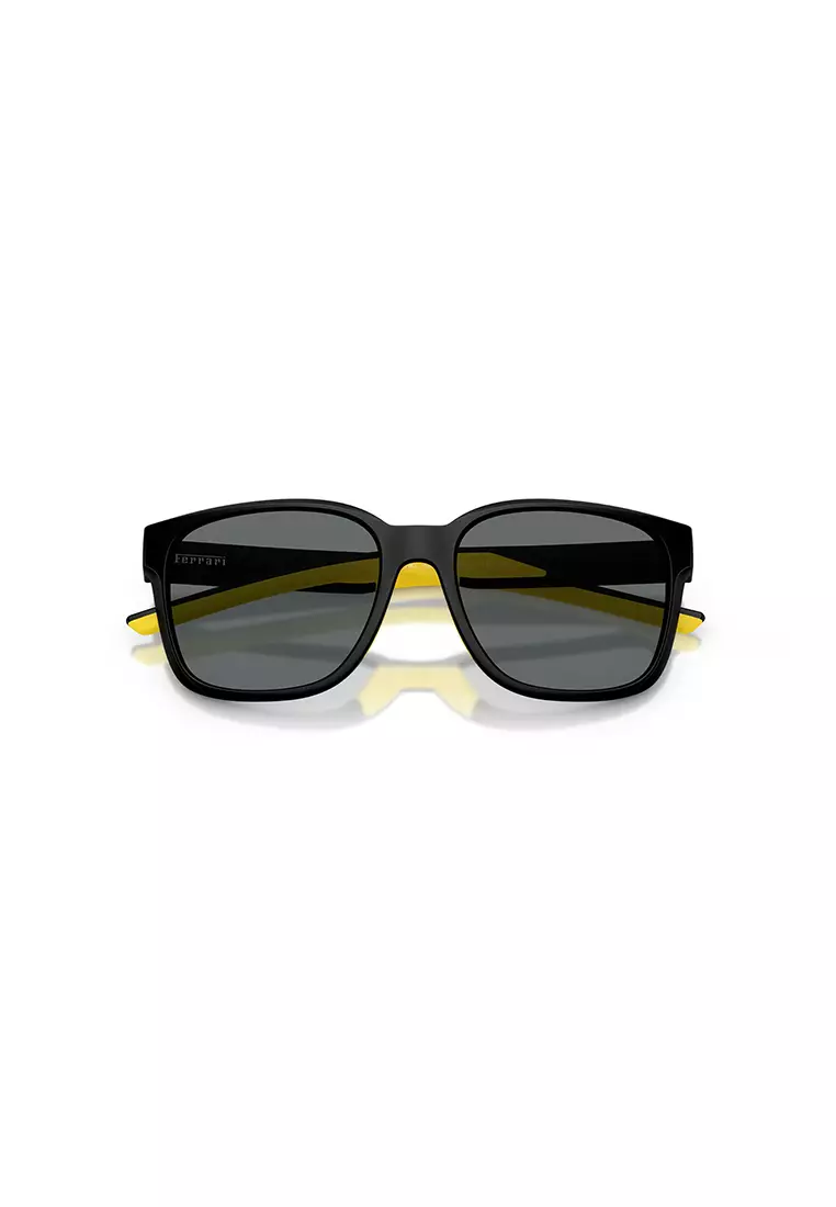Unisex's Square Frame Black Injected Sunglasses - FZ6019D