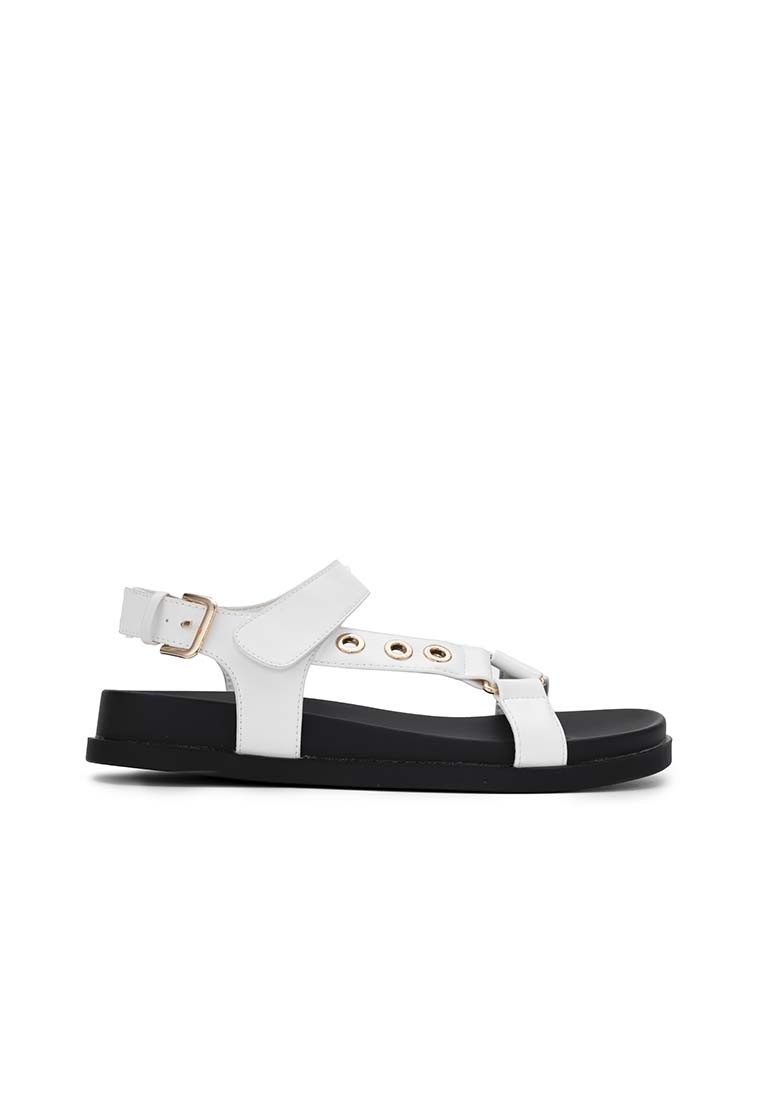 EYELET FLAT SANDAL