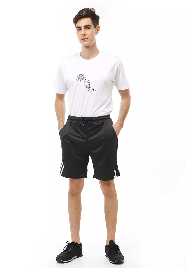 Rishham Short Pants Olahraga Pria Casual Jogging Fitness Design Stylish Material Polyester ORIGINAL