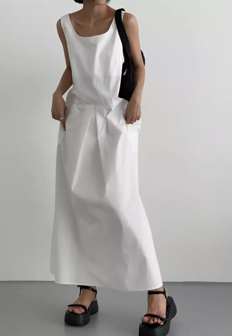 Buy Sunnydaysweety Korean 2024 New Fashion Design Sense Two tone Dress ...