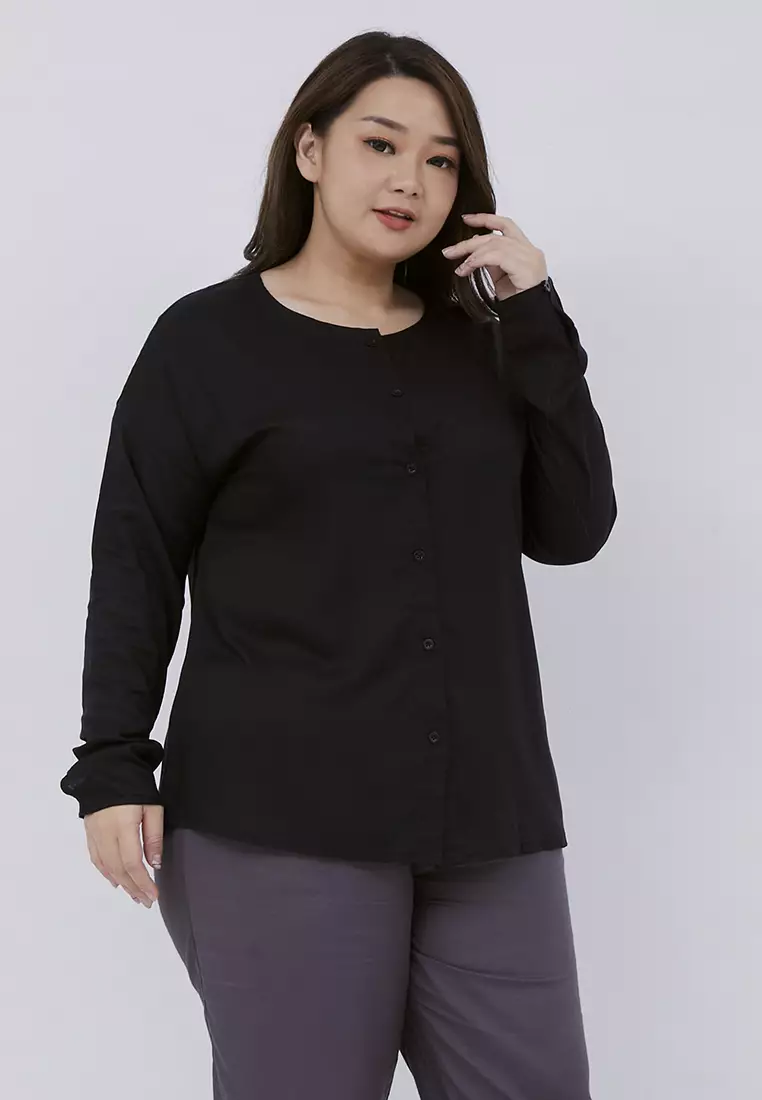 Plus Size Blouse Phoebe Black