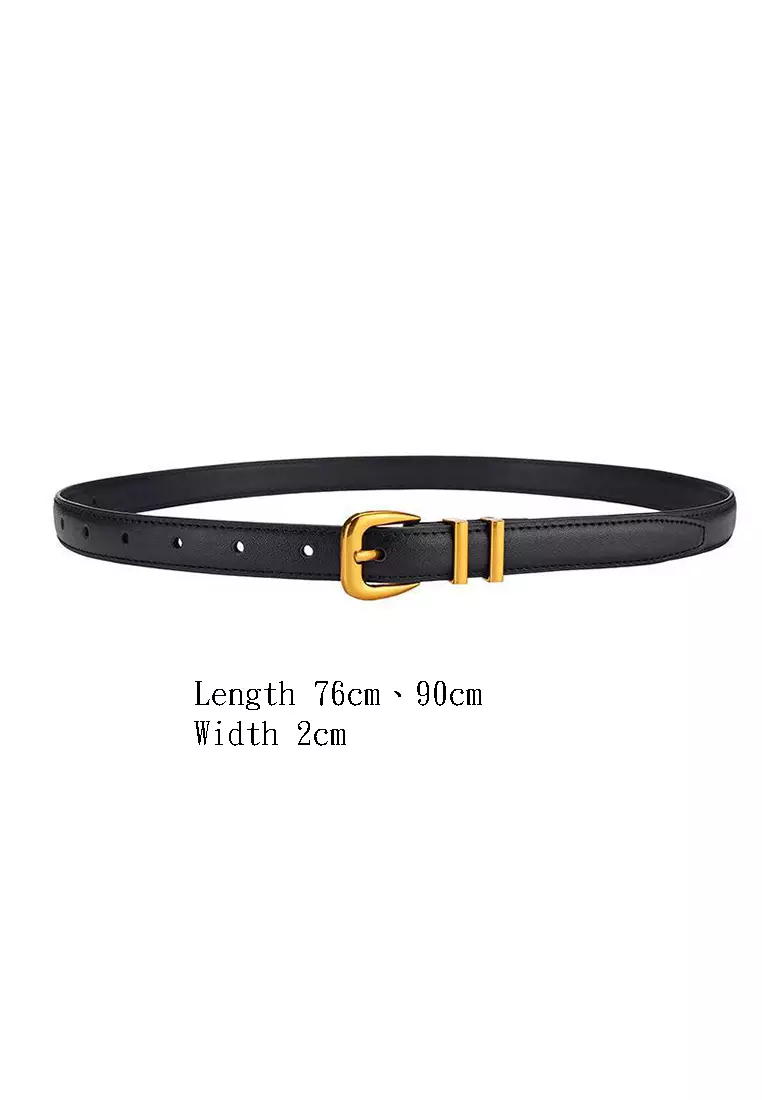 Slim Cowhide Belt