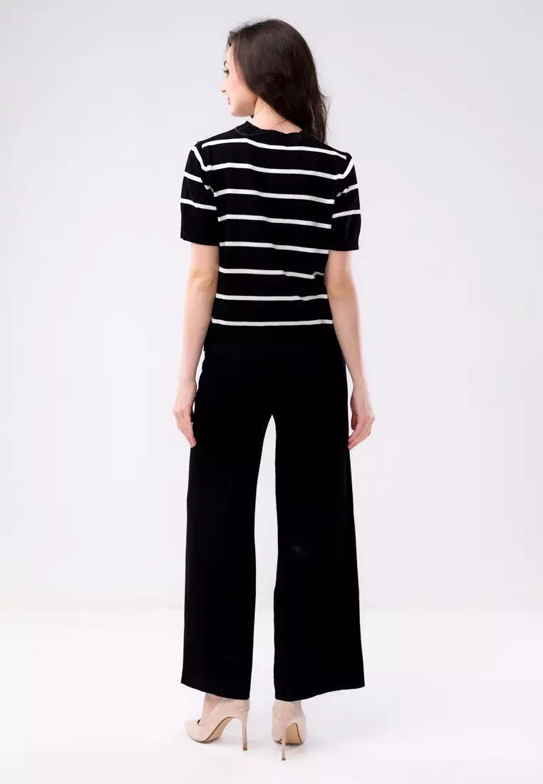 Ladies Knitted 2 In 1 Blouse & Pants