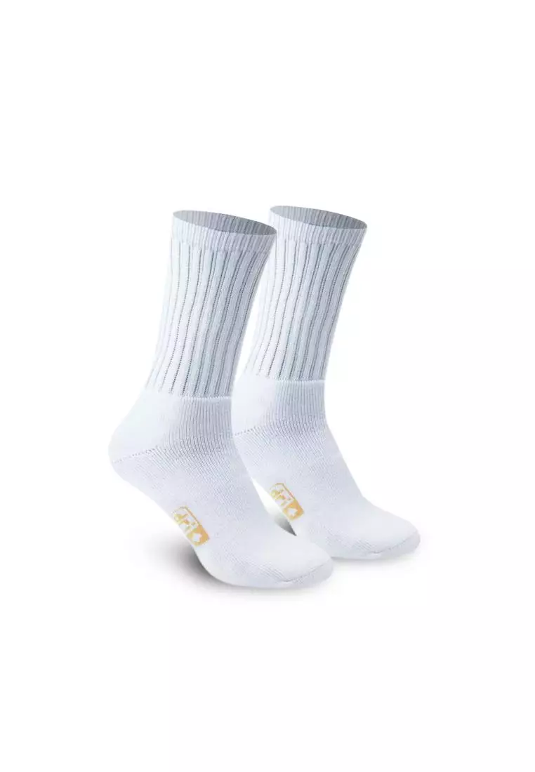 Dri Plus Men's Cotton Thick Sports Crew Length Socks 3 pairs in a pack DMSKG16
