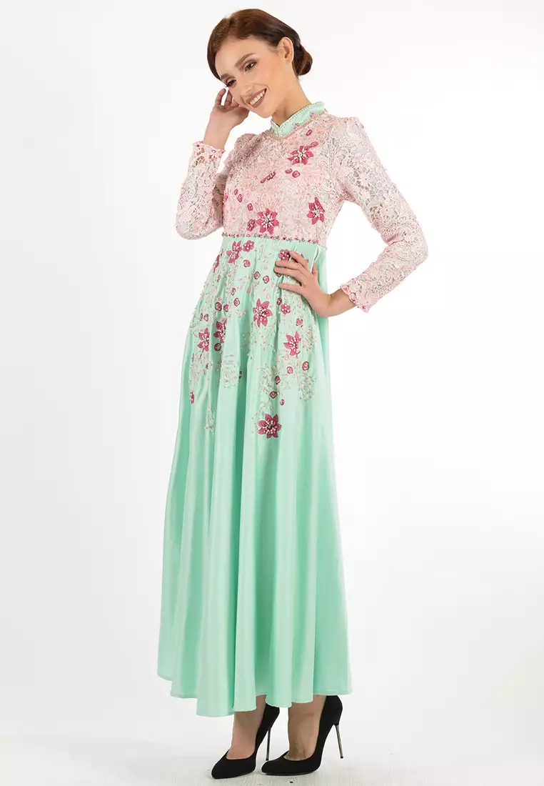 Bibiq Gamis Brokat Satin