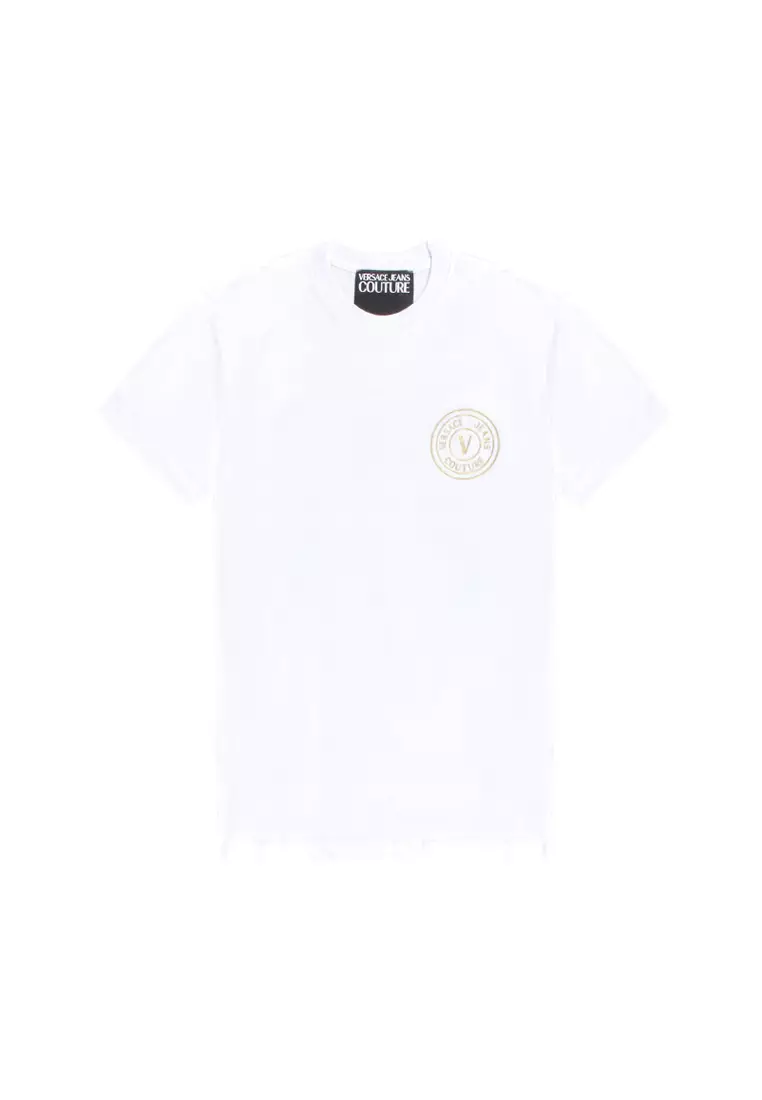 Men’s Versace Jeans Couture V-Emblem Metallic LOGO Sweatshirt/$250/Size/L